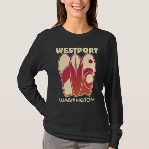 T-shirt WESTPORT WASHINGTON Surf Vintage Surfboards Ret