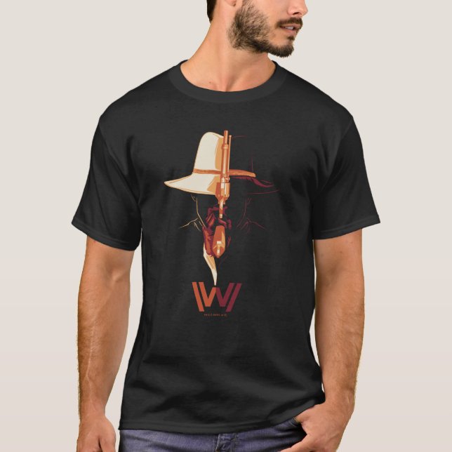 T-shirt Westworld | Casquette blanc Casquette noir scintil (Devant)
