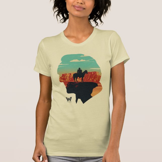 T-shirt Westworld | Dr Ford Silhouette Of Man en noir (Devant)