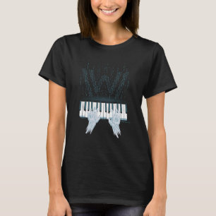 T-shirt Westworld   Mains Android Sur Piano Joueur