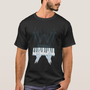T-shirt Westworld   Mains Android Sur Piano Joueur