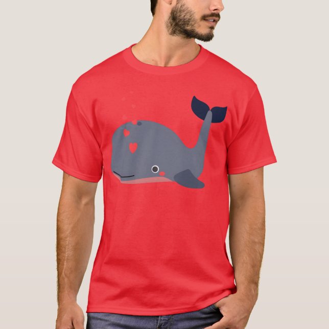 T-shirt Whale music boy (Devant)