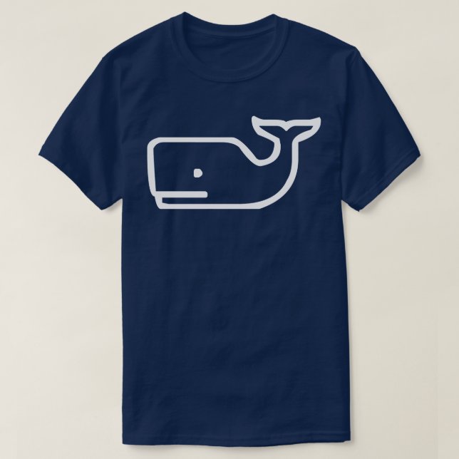 T-shirt Whale Shark Beluga Orca Navy  (Design devant)