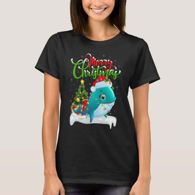 T-shirt Whale Shark   Xmas Decorations Whale Shark Christm (Devant)