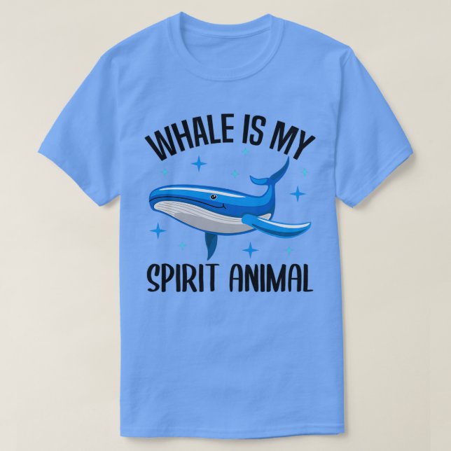 T-shirt Whale Spirit Animal Sea Animaux Drôle Citation Cad (Design devant)
