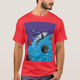 T-shirt Whale Swim In The Stars