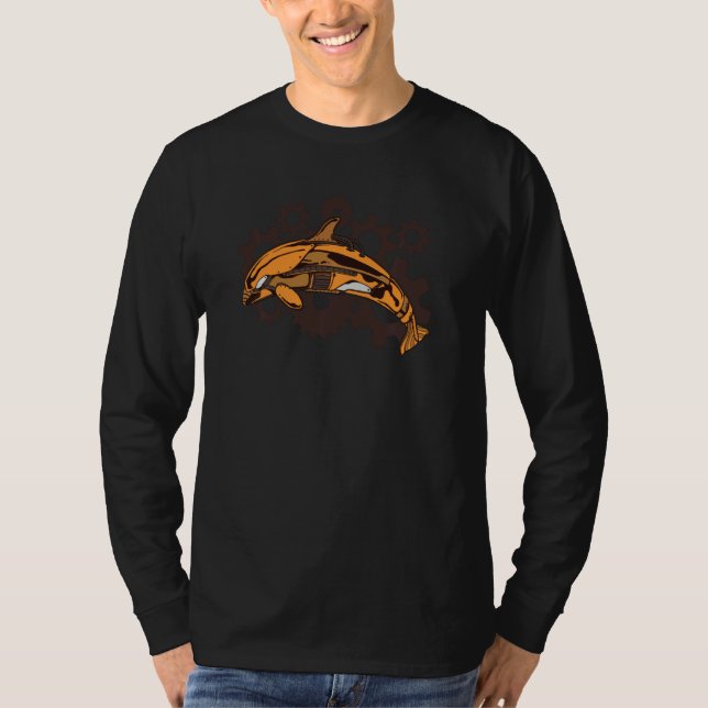 T-shirt Whale underwater world ocean Orca Pul Hoodie (Devant)