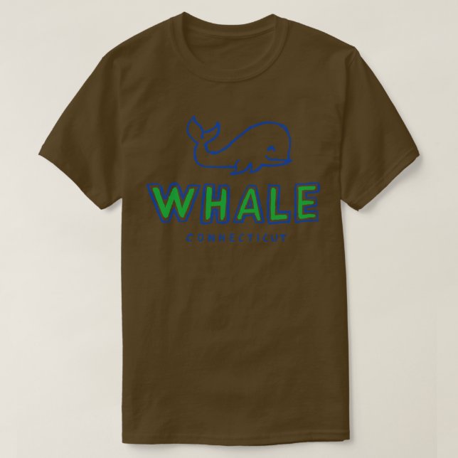 T-shirt Whaleeee du Connecticut 1 (Design devant)