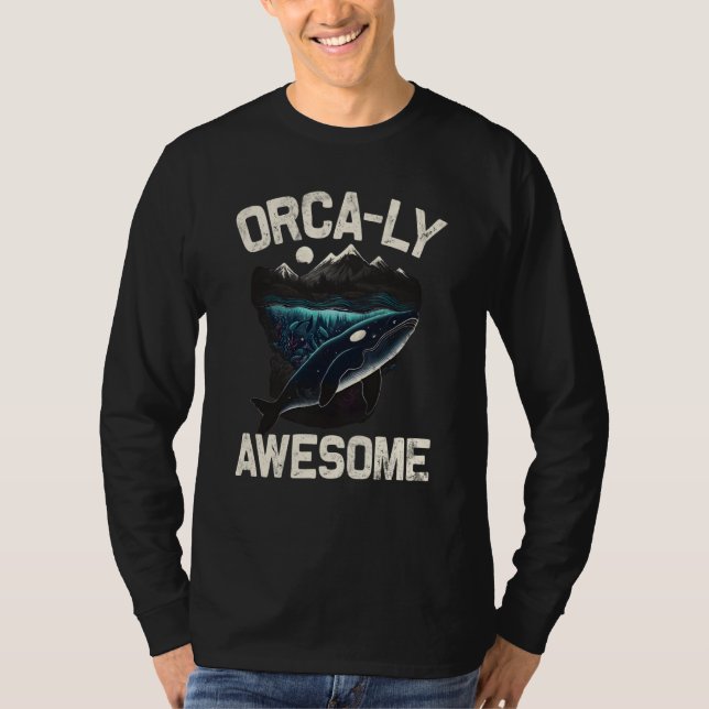T-shirt Whales Watch Dolphin Pottwhal  Saying Orca Whale   (Devant)