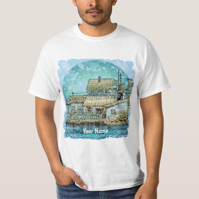 T-shirt Wharf Scene (Devant)