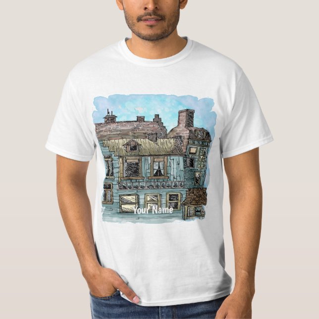 T-shirt Wharf Scene 2 (Devant)