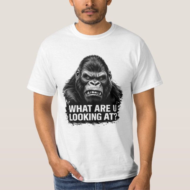 T-shirt What Are You Looking At Funny Quote Shirt (Devant)