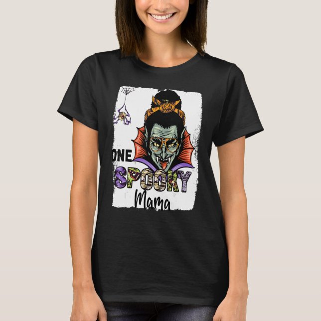 T-shirt WHAT HALLOWEEN Witchy Groovy One Spooky Grandma Wi (Devant)