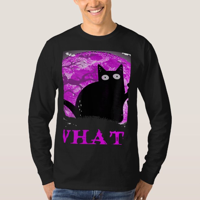 T-shirt What Murderous Cat Holding Knife Halloween Costume (Devant)