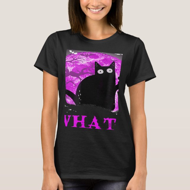 T-shirt What Murderous Cat Holding Knife Halloween Costume (Devant)