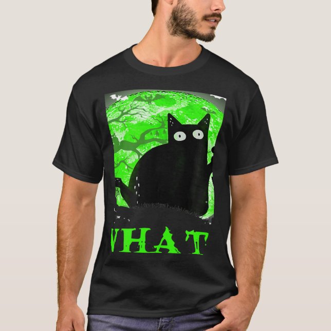 T-shirt What Murderous Cat Holding Knife Halloween Costume (Devant)