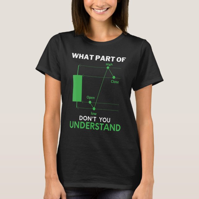 T-shirt What Part Of Don't You Understand Day Trading Mark (Devant)
