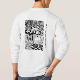 T-shirt What’s Next? – Black and White Surreal Hand-Drawn