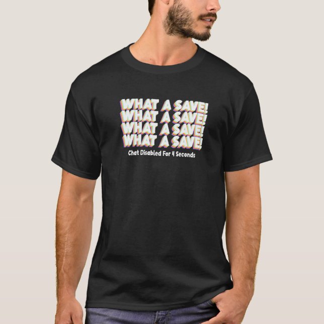 T-shirt What Save Conversation Désactivé Retro Soccer Funn (Devant)