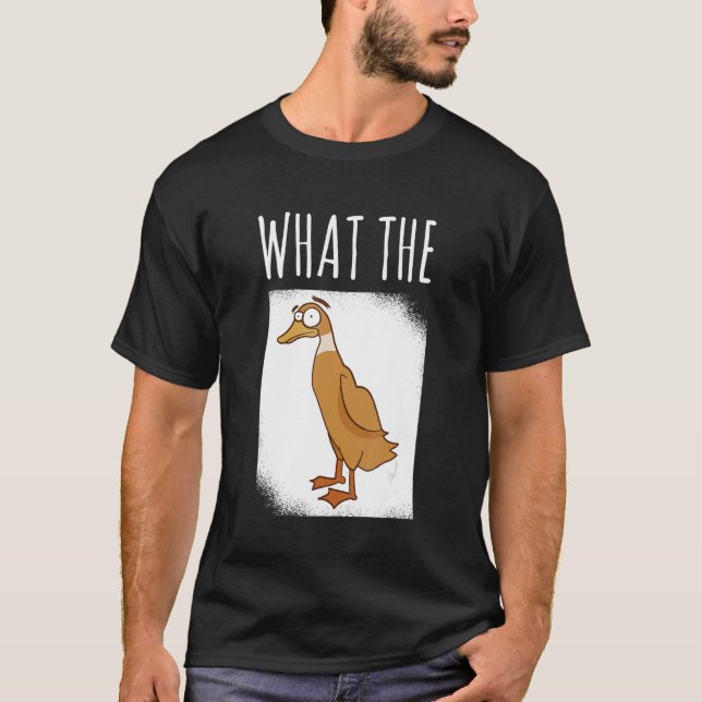 T-shirt What The Duck Duck Morning Grouch Coffee Rubber Du (Devant)