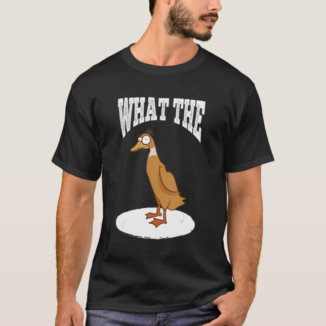 T-shirt What The Duck Duck Morning Grouch Coffee Rubber Du (Devant)