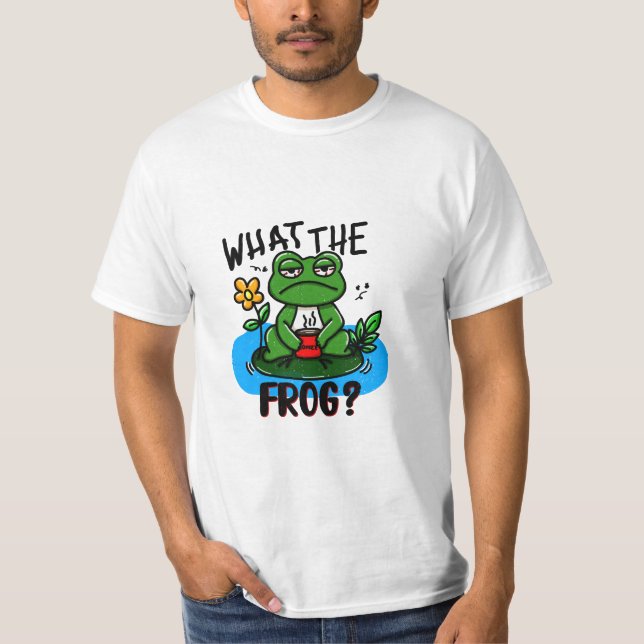 T-shirt What the frog? (Devant)