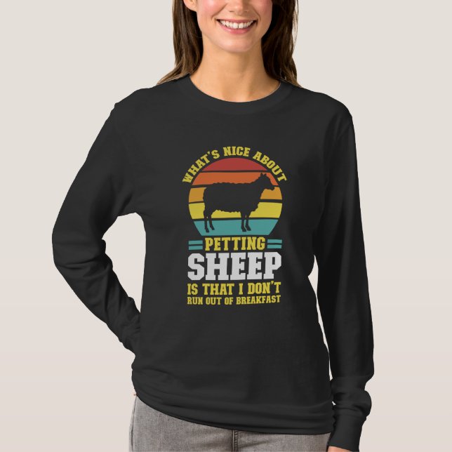 T-shirt what's nice about petting sheep farming animal (Devant)