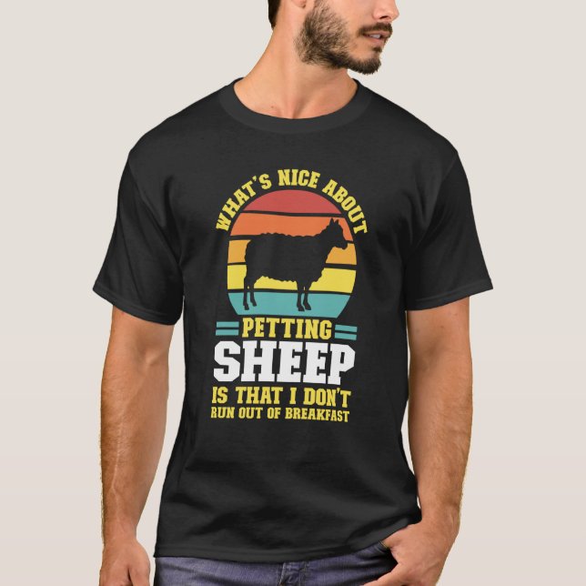 T-shirt what's nice about petting sheep farming animal (Devant)