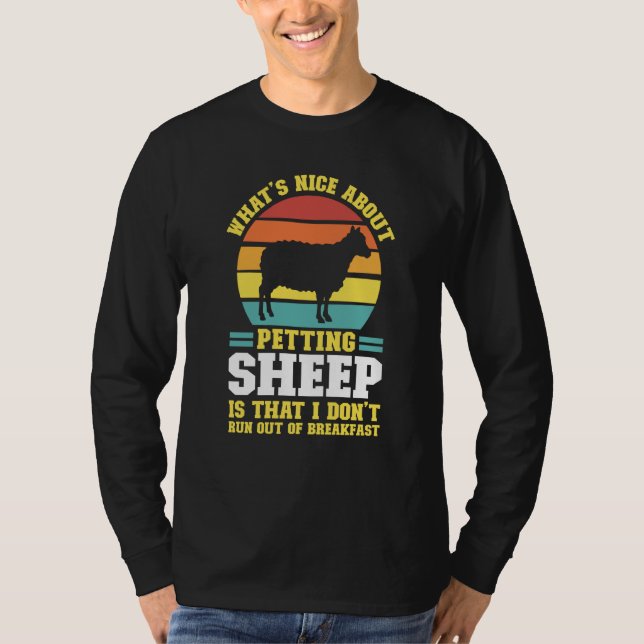 T-shirt what's nice about petting sheep farming animal (Devant)