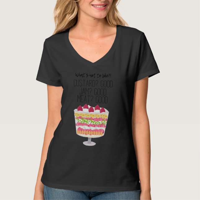 T-shirt what's not to like custard jam meat good For Men W (Devant)