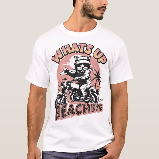 T-shirt What's Up Beaches (Devant)