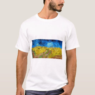T-shirt Wheatfield with Crows, Van Gogh