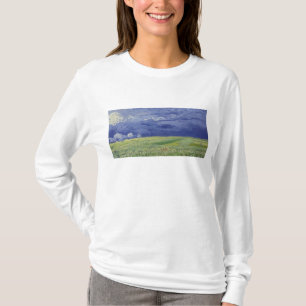 T-shirt Wheatfields de Vincent van Gogh sous le nuage