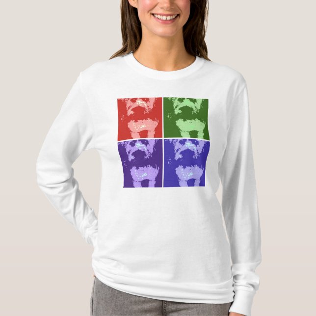 T-shirt Wheaton Terrier Pop Art (Devant)