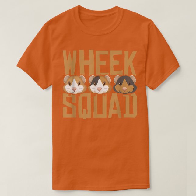 T-shirt Wheek Squad Guinea Pig Guinea Lover  (Design devant)