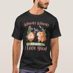 T-shirt Wheek Wheek Signifie Que Je Vous Aime Guinée Anima