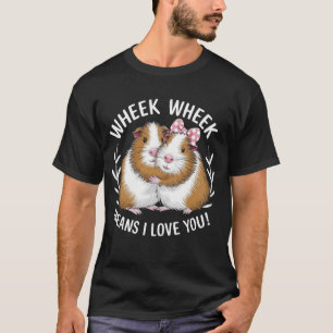 T-shirt Wheek Wheek Signifie Que Je Vous Aime Guinée Anima