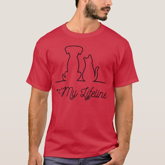 T-shirt When Animals are life girl (Devant)