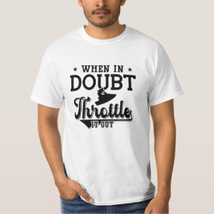 T-shirt When In Doubt Throttle It Out Jet Skiing Jet Ski