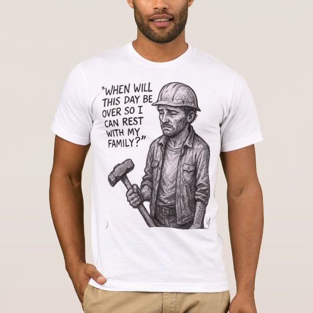 T-shirt When Will This Day Be Over? (Devant)