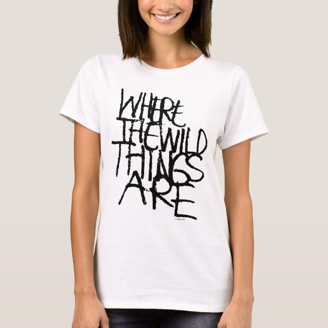 T-shirt Where the Wild Things Are | Manuscrite (Devant)