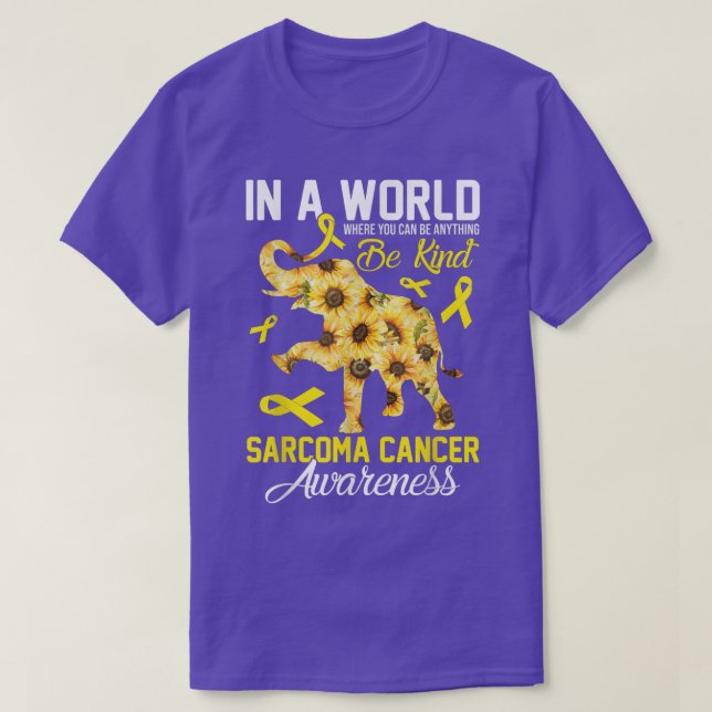 T-shirt Where You Can Be Anything Be Kind Bone Cancer Awar (Design devant)