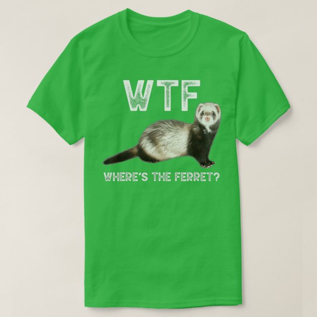 T-shirt Wheres L'Amoureux des animaux Ferret Funny Cute Fe (Design devant)