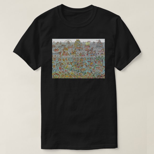 T-shirt Wheres Waldo Scene sous-marin (Design devant)