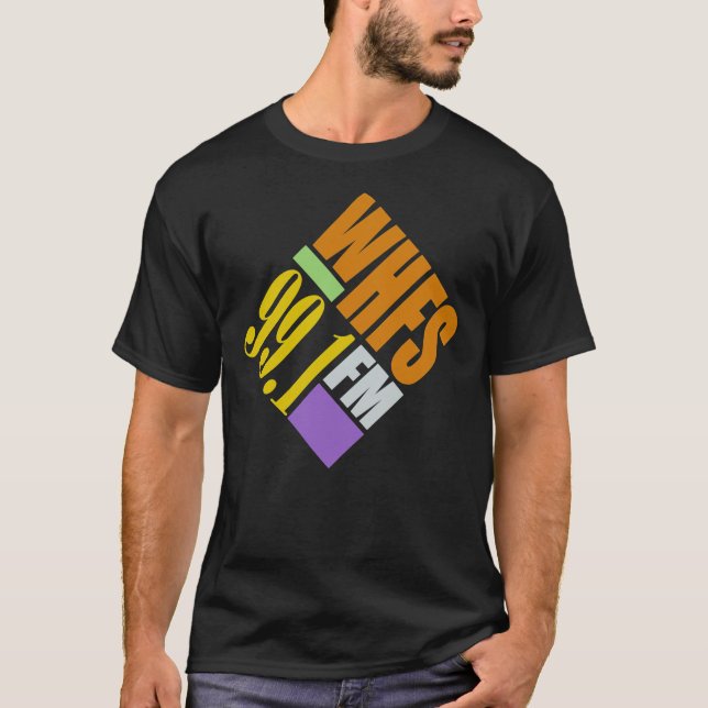 T-shirt WHFS 99.1 FM Washington, DC Retro Radio Station Cl (Devant)