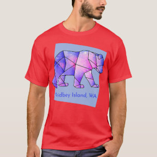 T-shirt Whidbey Island Galaxy Ours Géométrique Abstraite A