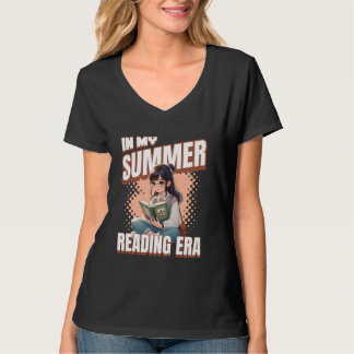 T-shirt Whimsical Anime Style Girl In My Summer Reading Er