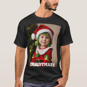 T-shirt Whimsical Christmas Watercolor sur noir