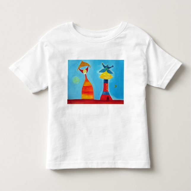 T-shirt Whimsical Love Art Toddler Fine Jersey (Devant)