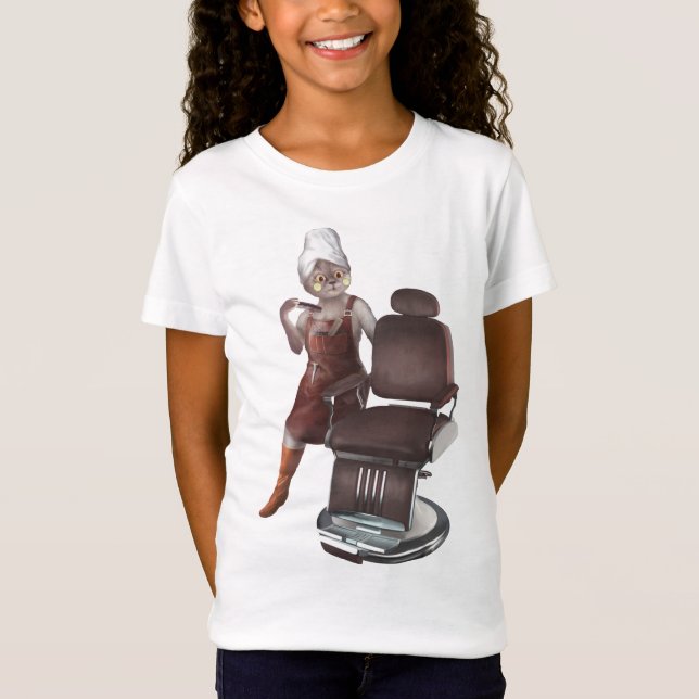 T-Shirt Whimsical Pet Barber Shop (Devant)